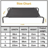 KUTKUT Cooling Elevated Dog Bed, Portable Durable Summer Frame Raised Pet Cot with Washable & Breathable Mesh | Cot Bed for Extra Large Medium Small Dogs for Camping or Beach - kutkutstyle